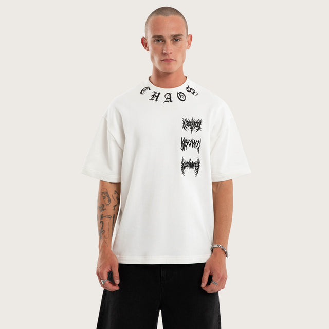 Cyber Loopback Street Tee Natural White