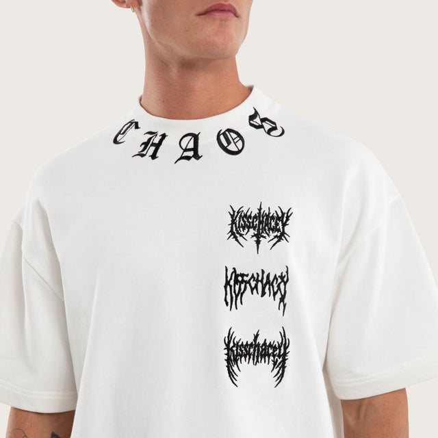 Cyber Loopback Street Tee Natural White