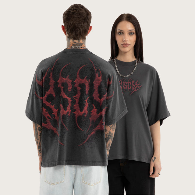 Valhalla Batwing Tee Pigment Black