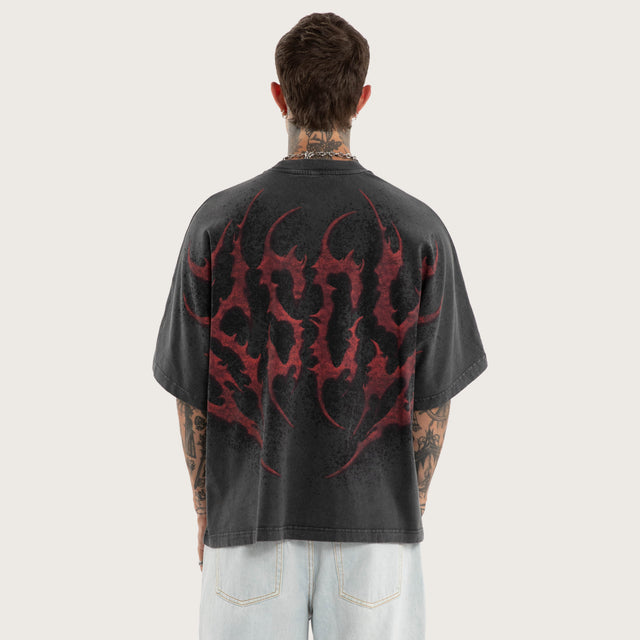 Valhalla Batwing Tee Pigment Black