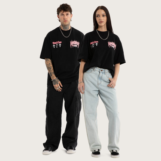 Mortality Street Tee Jet Black