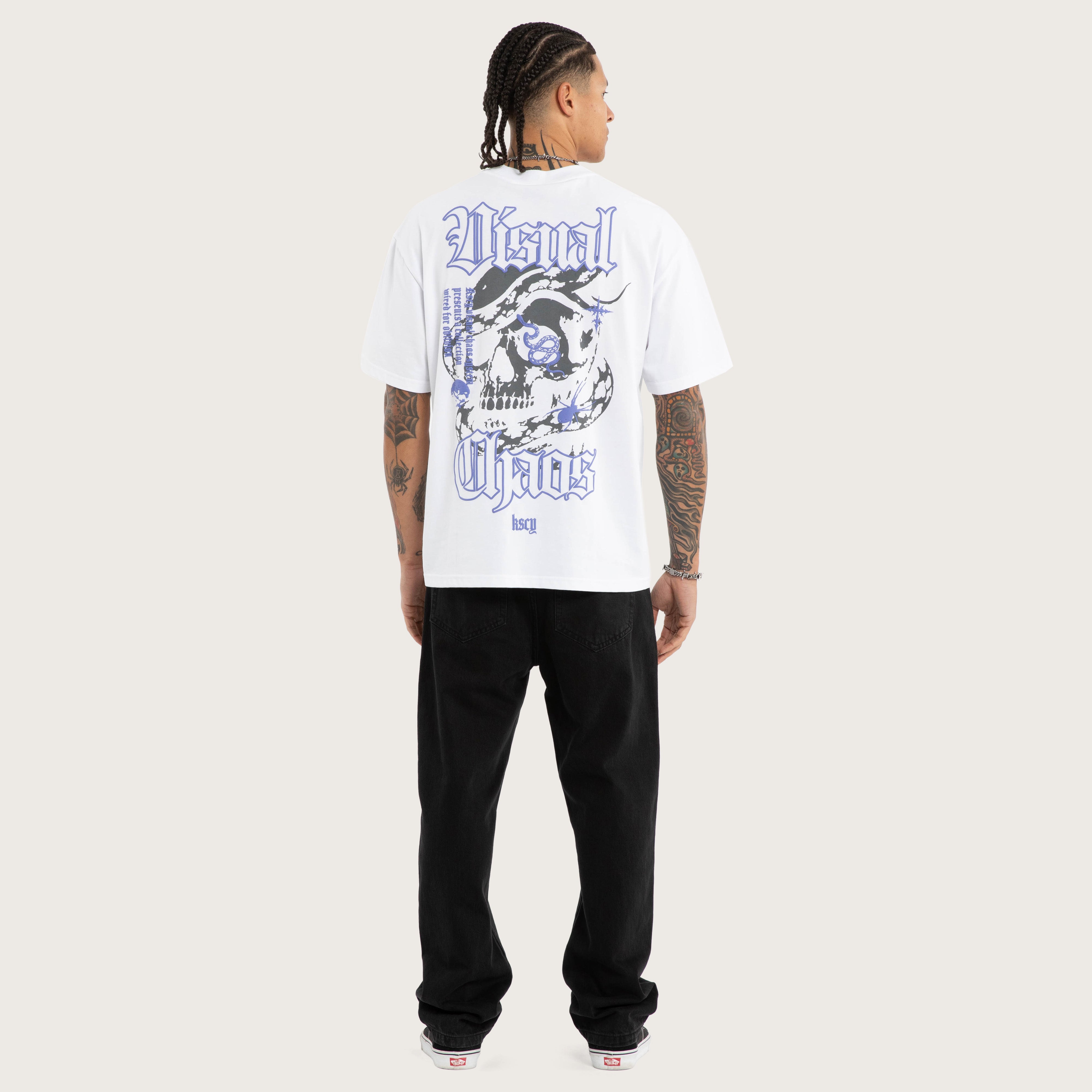 Anaconda Box Fit Tee White | KSCY