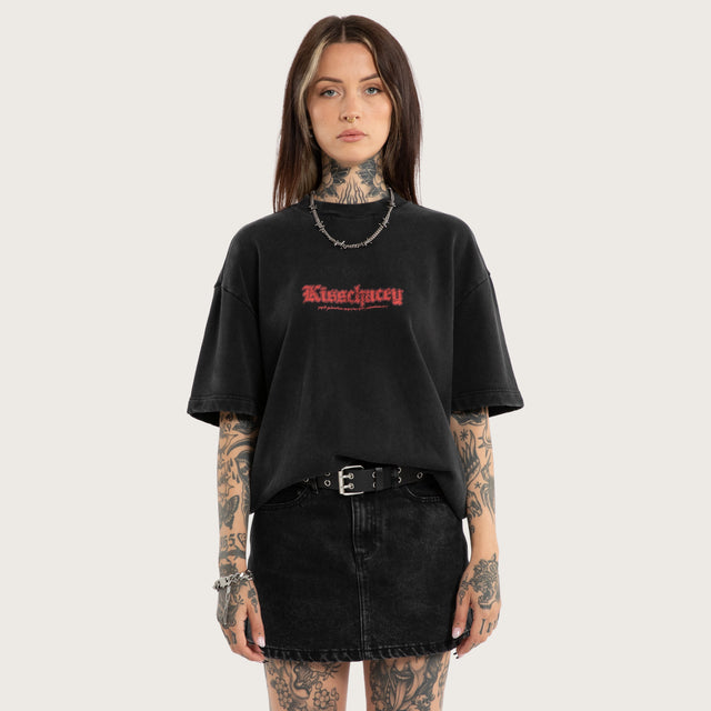 Weathered Street Tee Mineral Black