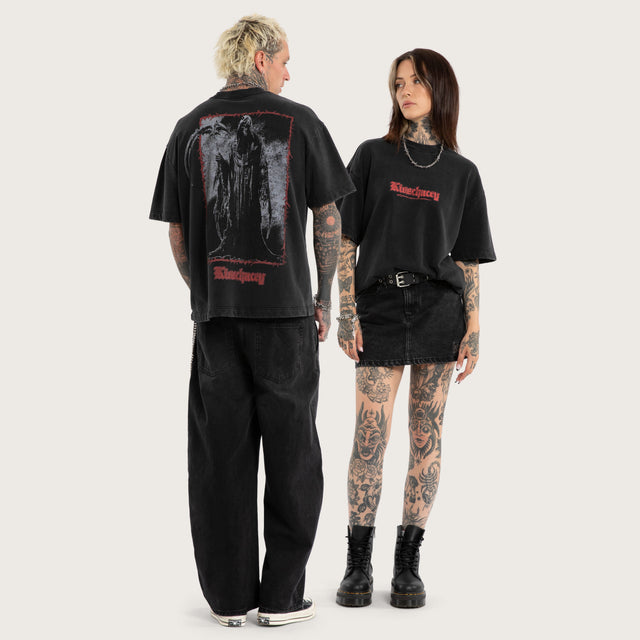 Weathered Street Tee Mineral Black
