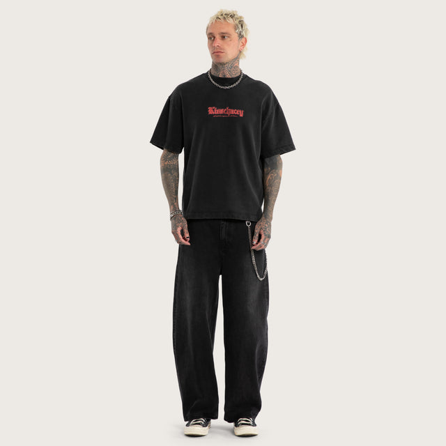 Weathered Street Tee Mineral Black