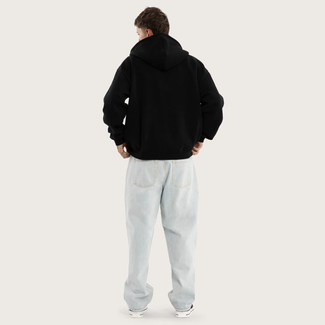 Street Zip Hoodie Jet Black