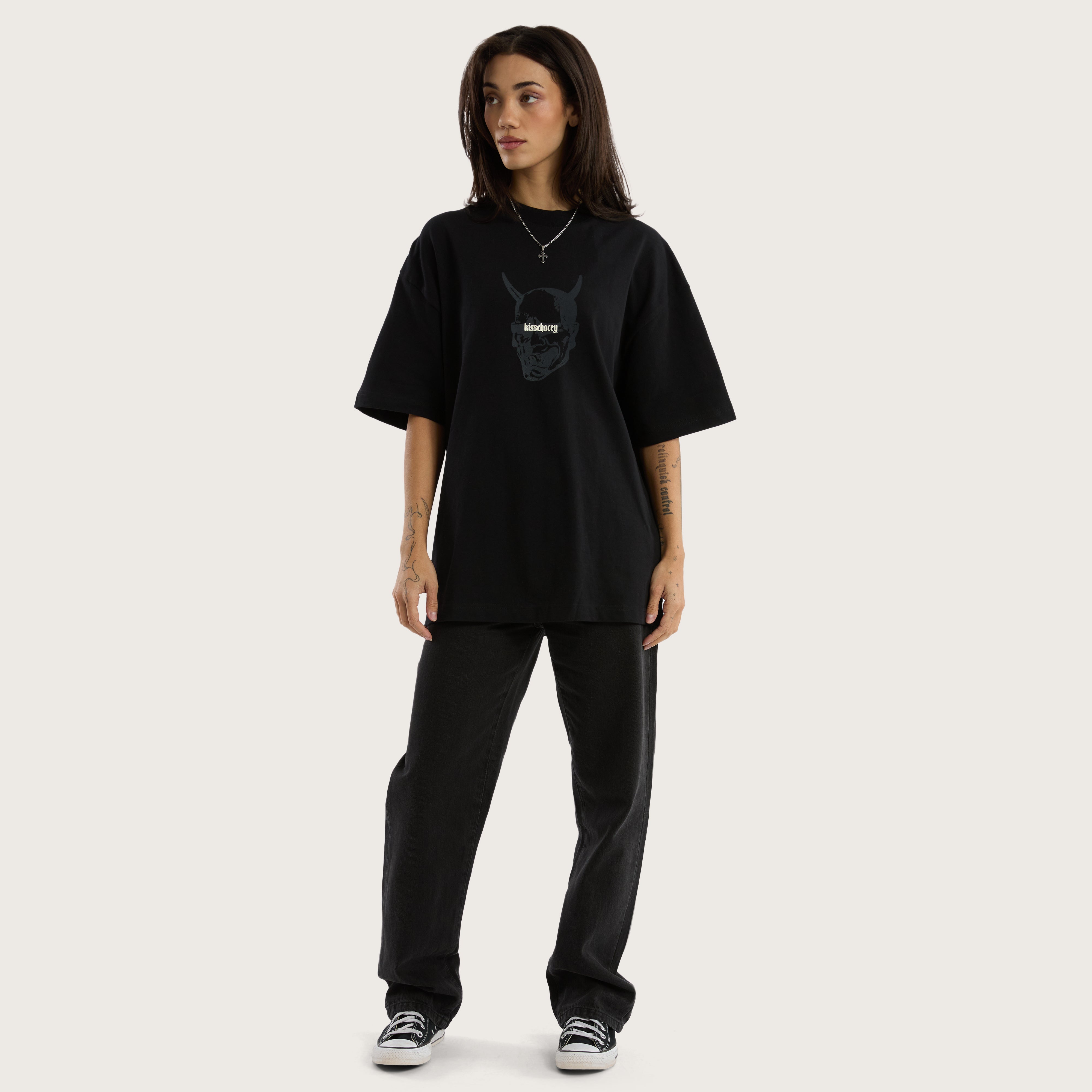 Witchcraft Blacked Out Street Tee in Jet Black | KSCY