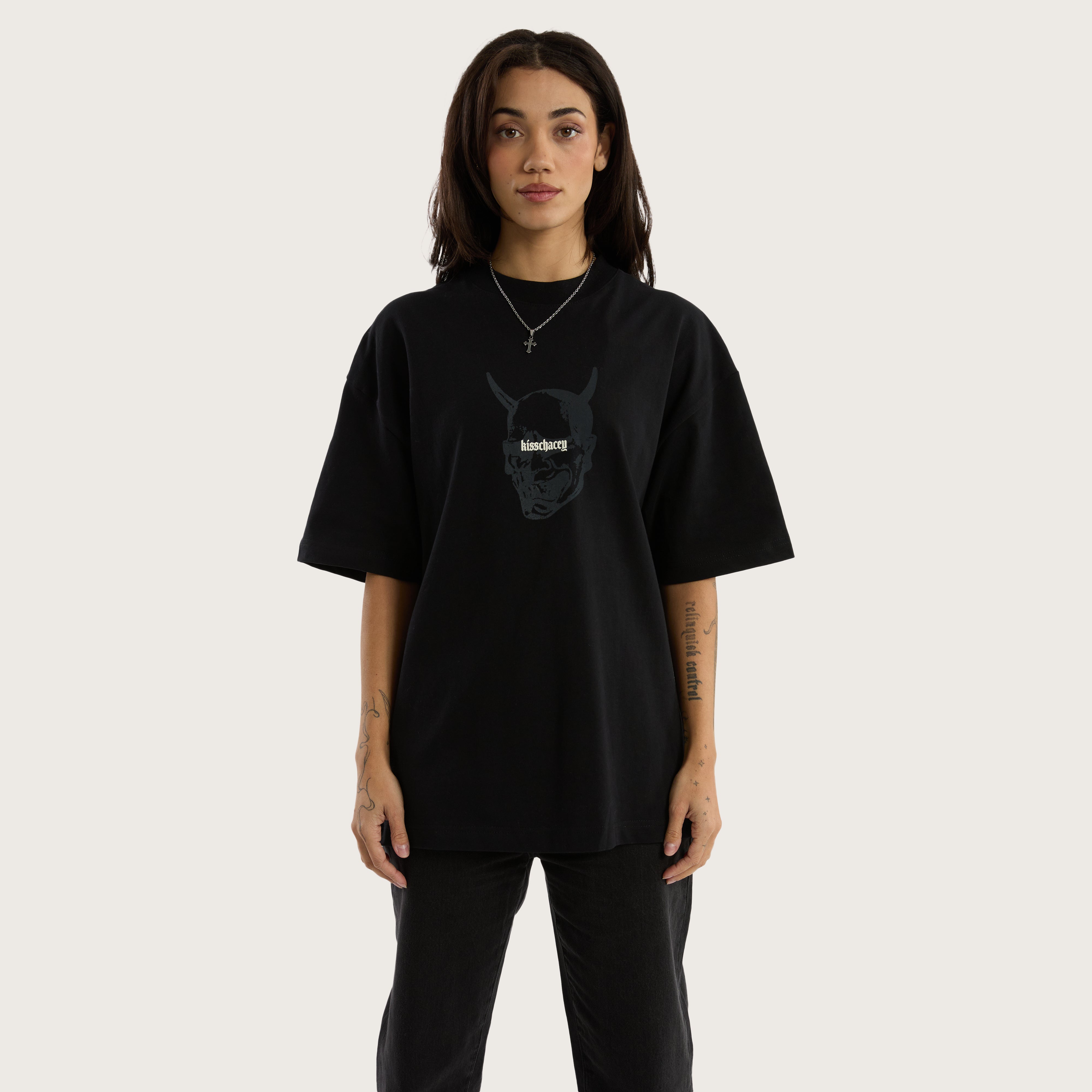 Witchcraft Blacked Out Street Tee in Jet Black | KSCY