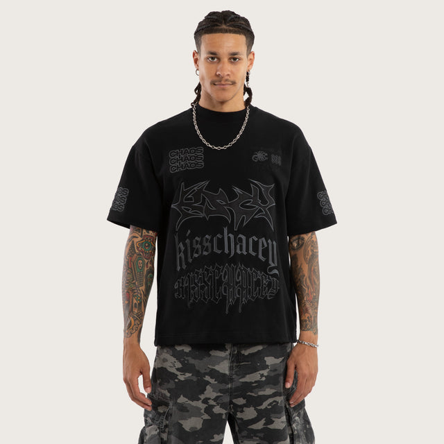 Posse Loopback Street Tee Jet Black