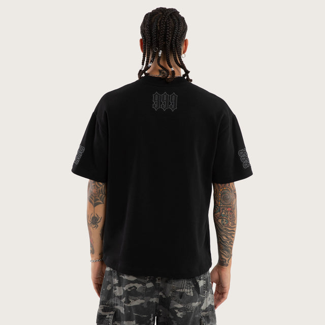 Posse Loopback Street Tee Jet Black