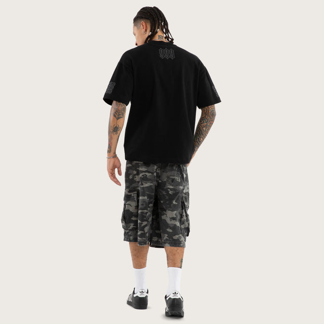 Posse Loopback Street Tee Jet Black