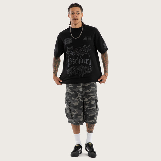 Posse Loopback Street Tee Jet Black