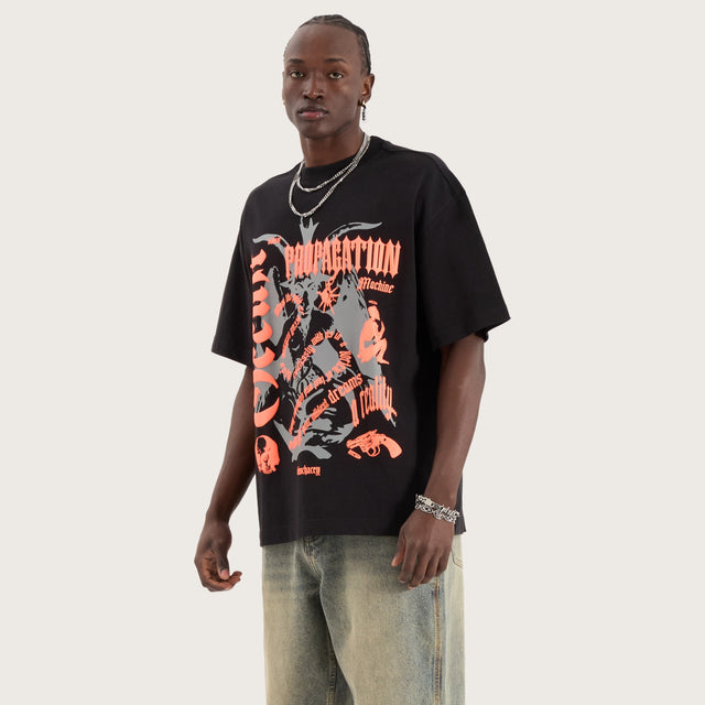 Propagation Street Tee Jet Black