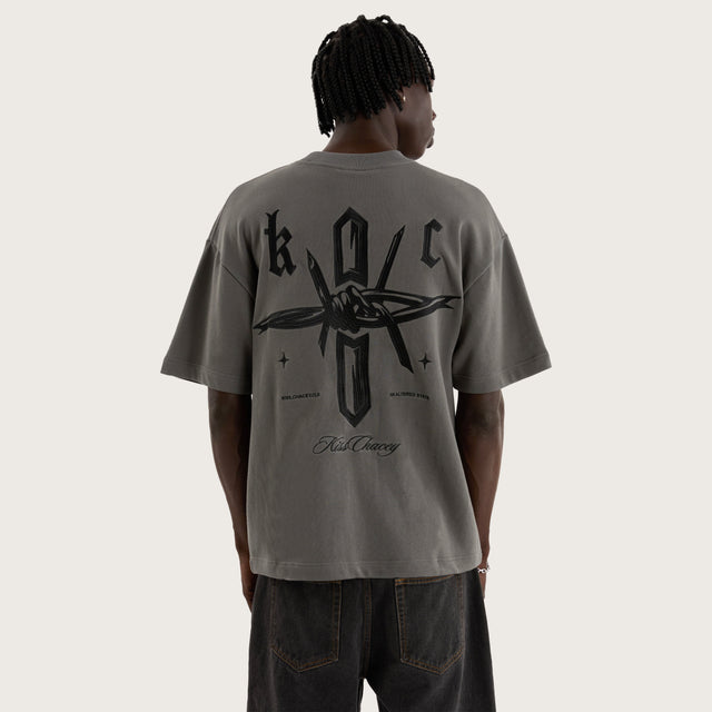 Chained Loopback Street Tee Charcoal