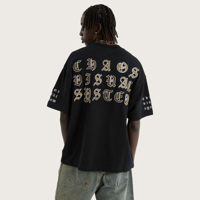 Garden Loopback Street Tee Anthracite Black