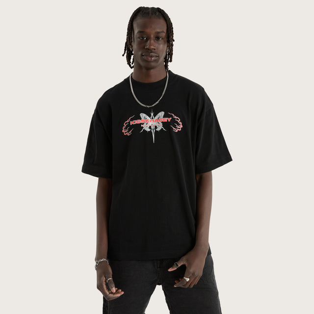 Serpent Street Tee Jet Black