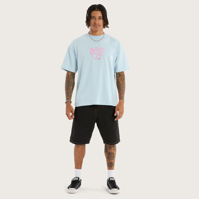 Shuriken Street Tee Baby Blue