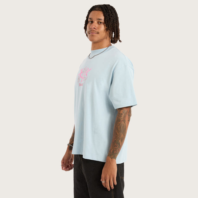 Shuriken Street Tee Baby Blue