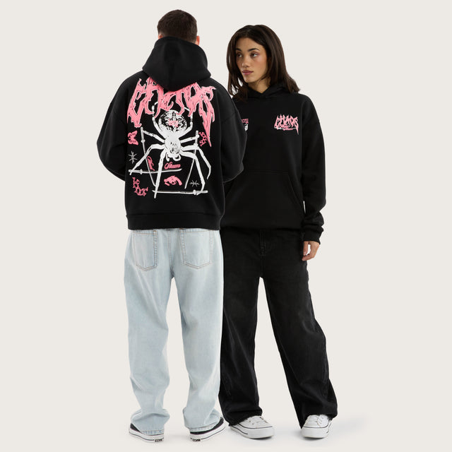 Katana Oversized Hoodie Jet Black