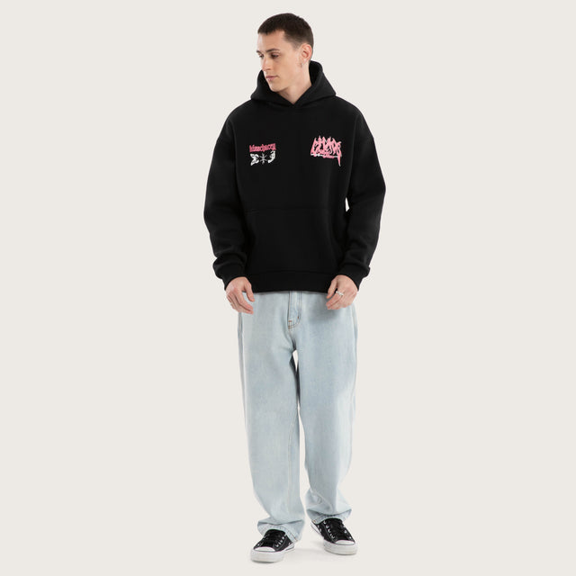 Katana Oversized Hoodie Jet Black