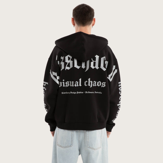 Kingdom Street Zip Hoodie Jet Black