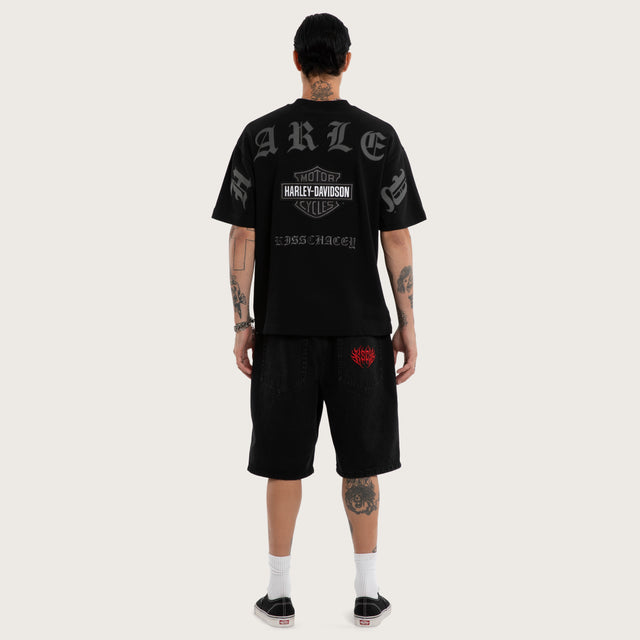Outlaw Loopback Street Tee Jet Black