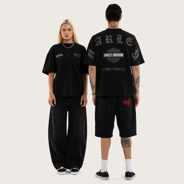 Outlaw Loopback Street Tee Jet Black