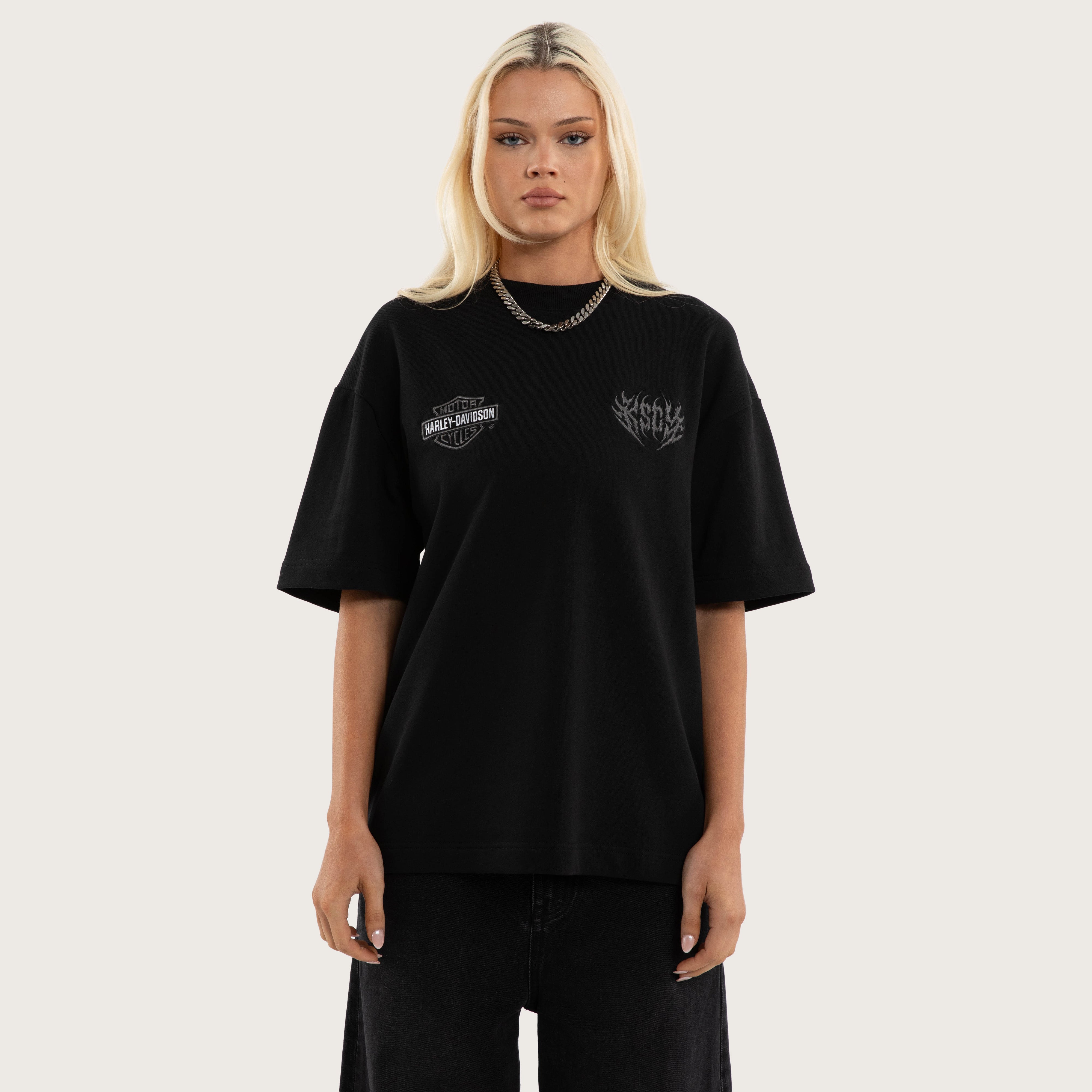 Harley-Davidson Outlaw Loopback Street Tee Jet Black | KSCY