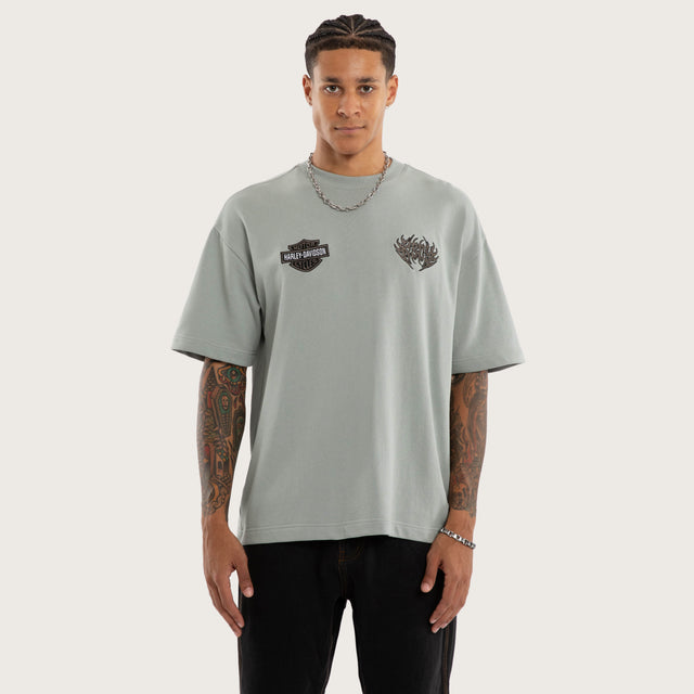 Outlaw Loopback Street Tee Limestone
