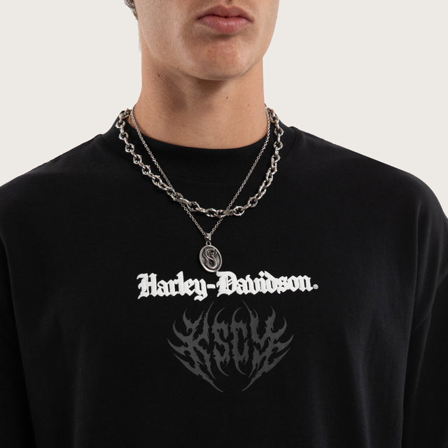 Burnout Street Tee Anthracite Black