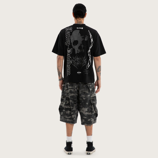Burnout Street Tee Anthracite Black