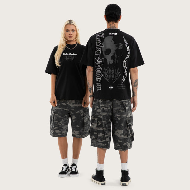 Burnout Street Tee Anthracite Black