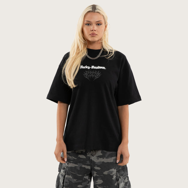 Burnout Street Tee Anthracite Black