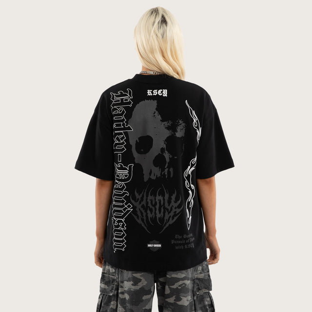 Burnout Street Tee Anthracite Black