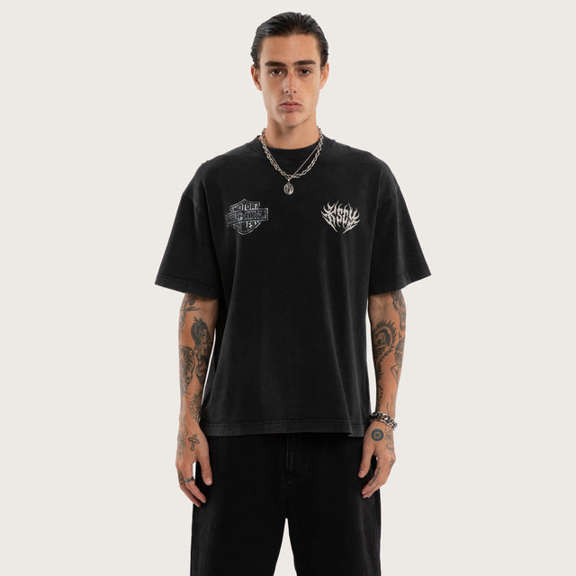 Resurgence Street Tee Snow Black