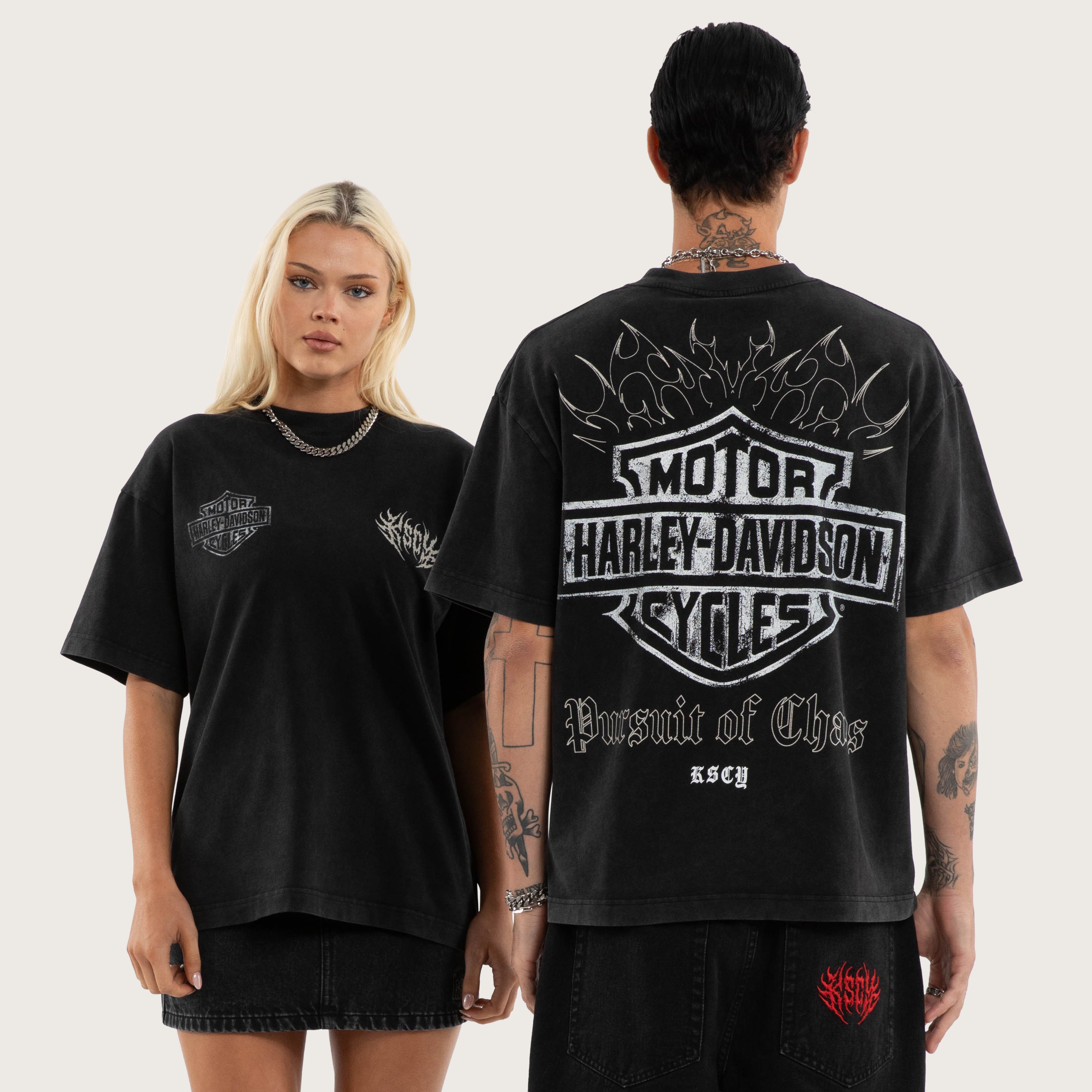 Harley-Davidson Resurgence Street Tee Snow Black | KSCY