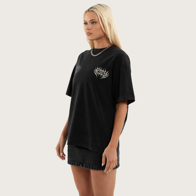 Resurgence Street Tee Snow Black