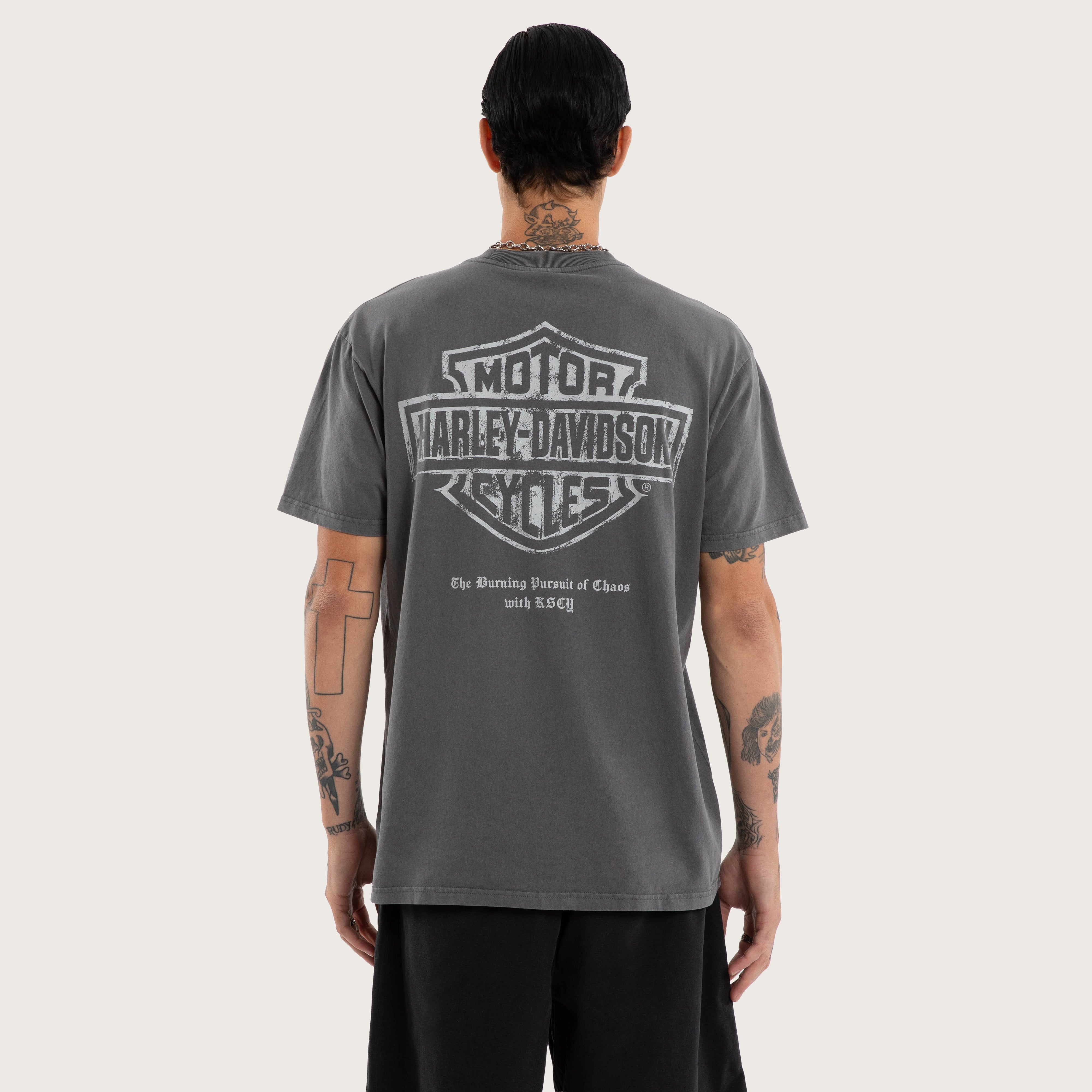 Harley-Davidson Endmile Relaxed Tee Pigment Charcoal | KSCY