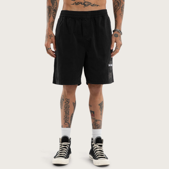 Liberator Mosh Baggy Shorts Jet Black