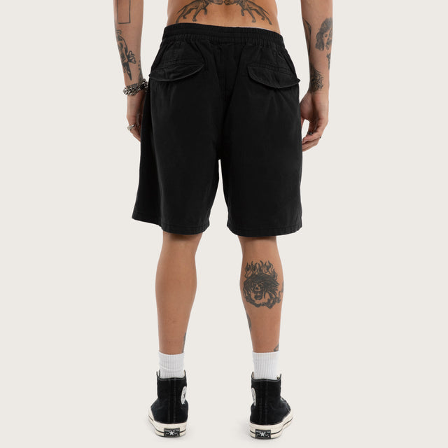 Liberator Mosh Baggy Shorts Jet Black
