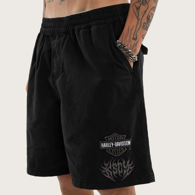 Liberator Mosh Baggy Shorts Jet Black