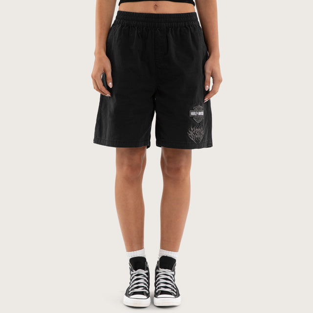 Liberator Mosh Baggy Shorts Jet Black