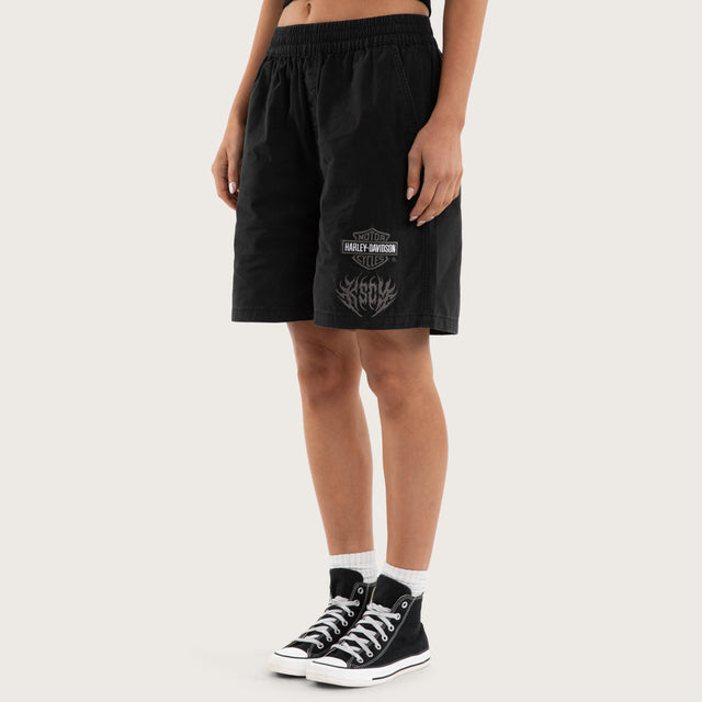 Liberator Mosh Baggy Shorts Jet Black