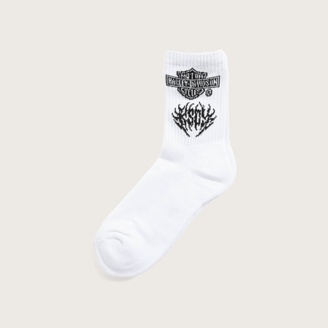 Outlaw 2PK Crew Socks Optical White