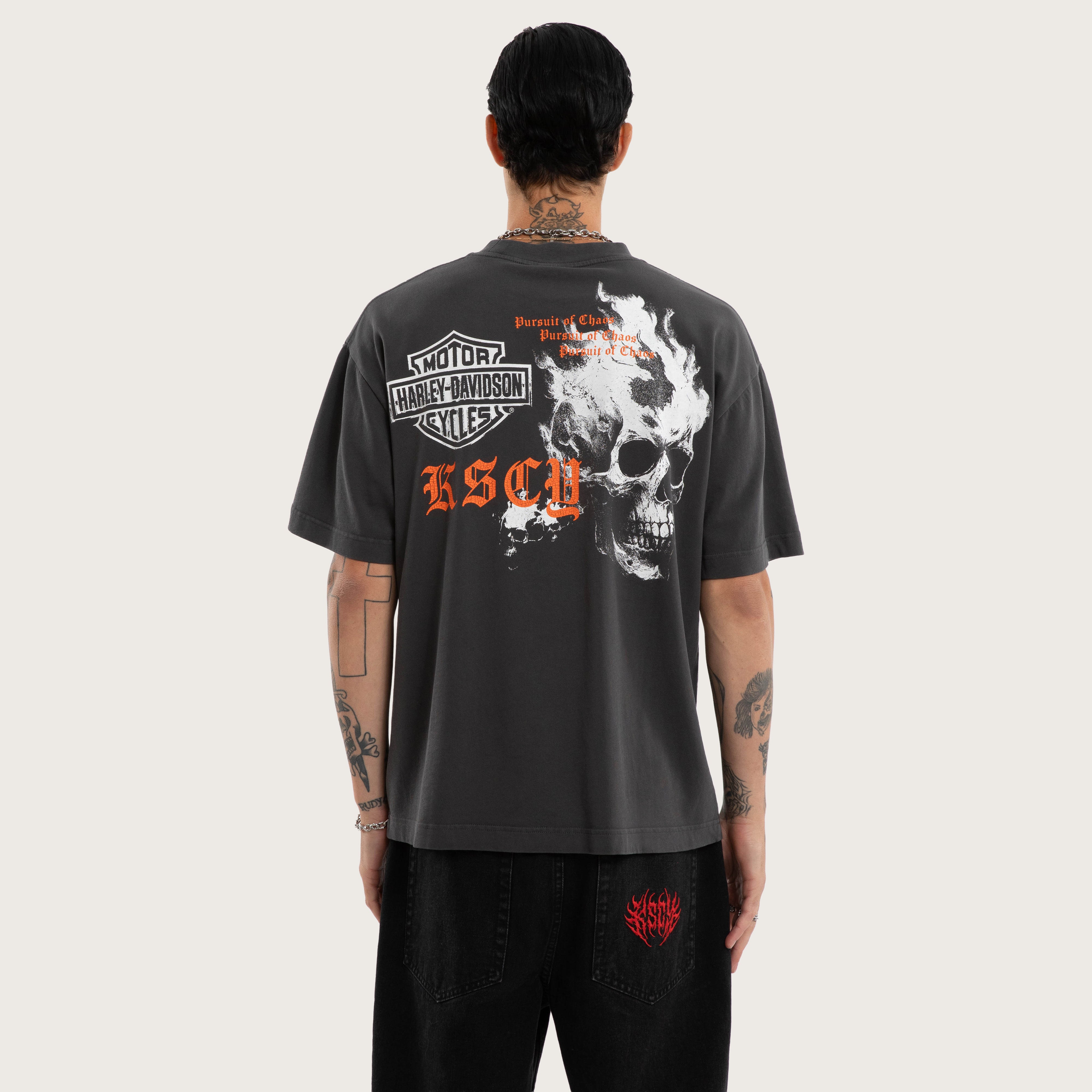 Harley-Davidson Engine Street Tee Pigment Black | KSCY