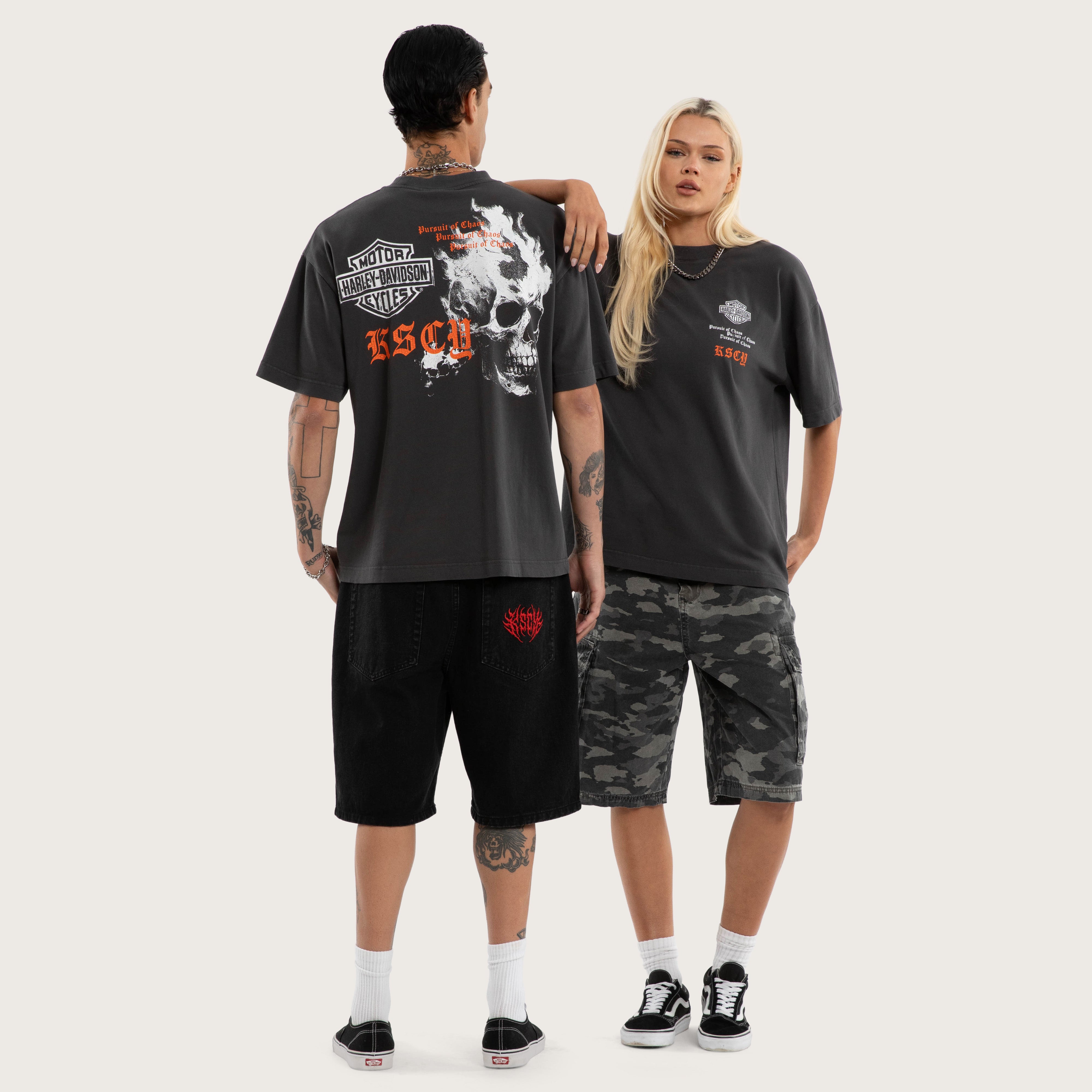 Harley-Davidson Engine Street Tee Pigment Black | KSCY