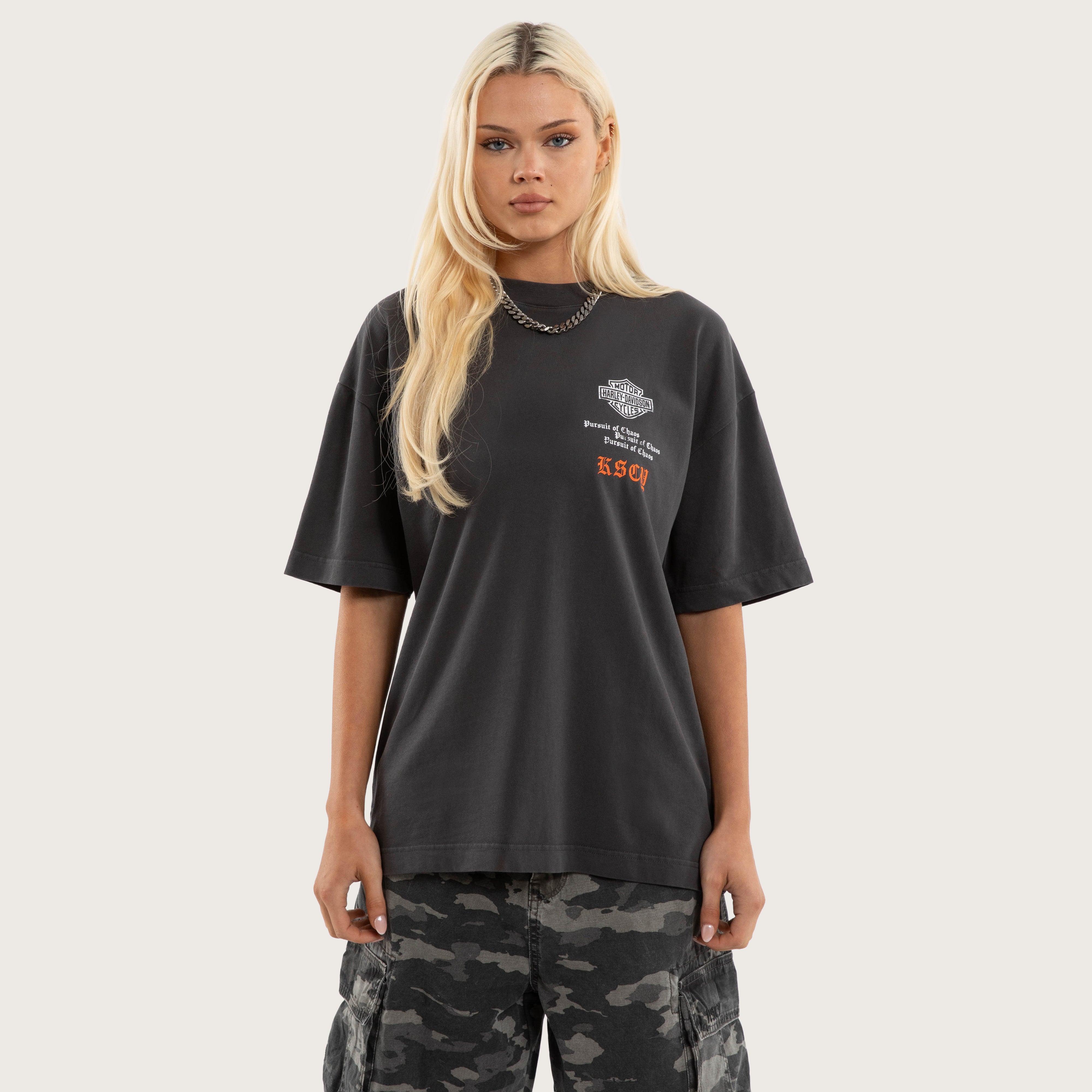 Harley-Davidson Engine Street Tee Pigment Black | KSCY