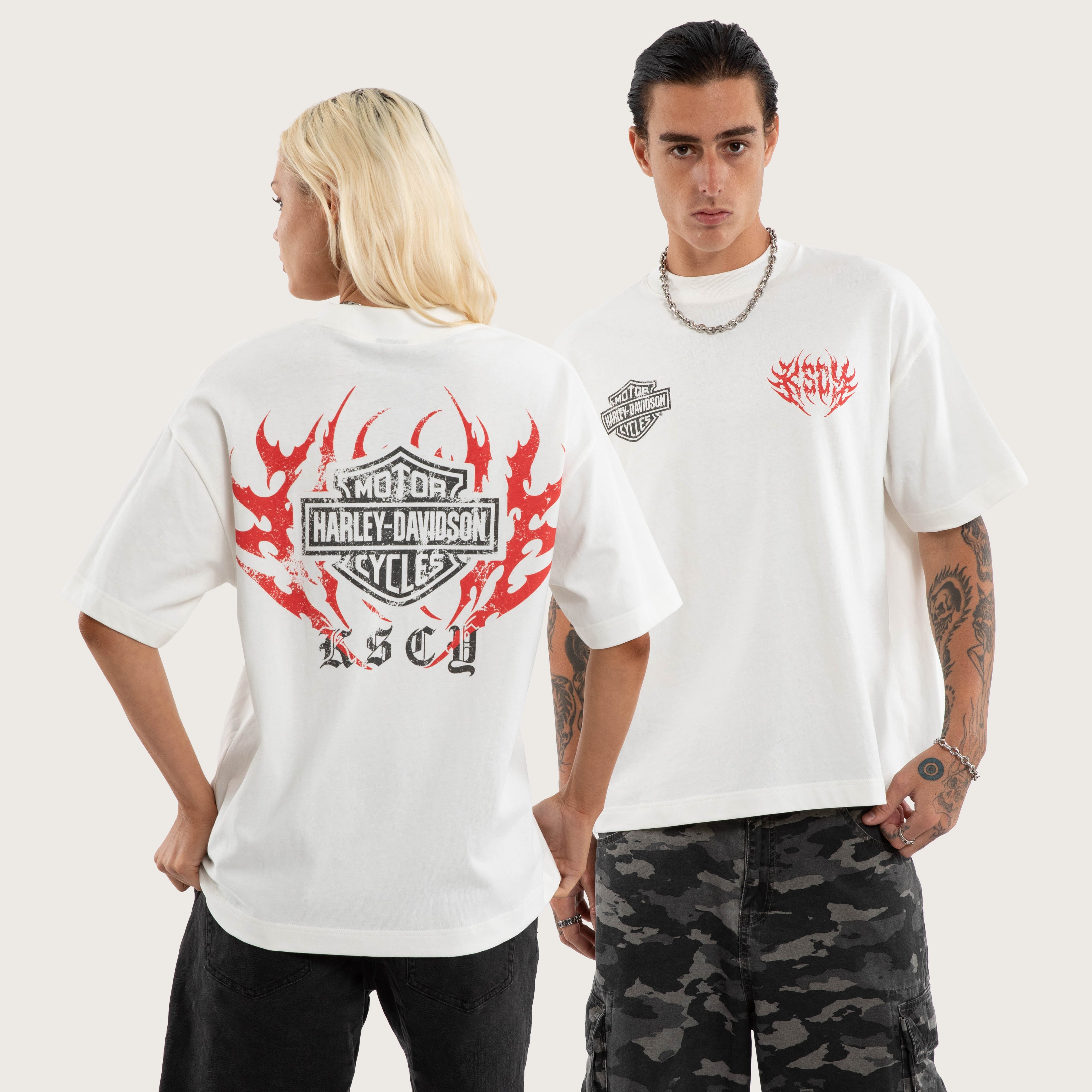 Harley-Davidson Cruiser Street Tee Natural White | KSCY