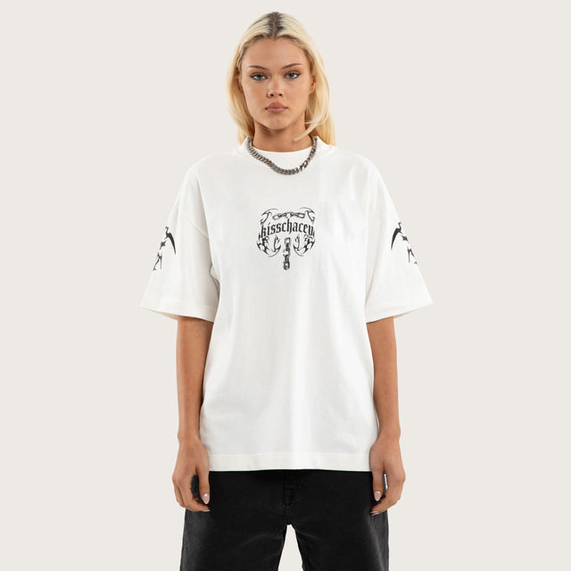 Chains Loopback Street Tee Natural White