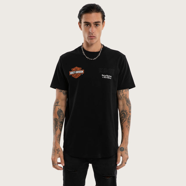 Kickstand Dual Curved Tee Jet Black